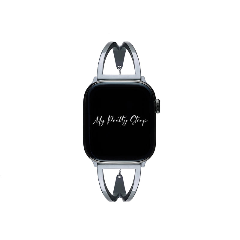 Ma' Damn Women Apple Watch Strap – Silver Gem