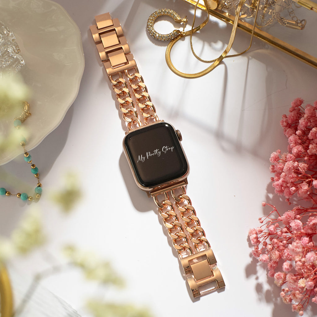 Double Chain Apple Watch Strap